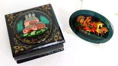 Vintage Russian Box and Pin