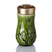 Lotus Dragonfly Tumbler: Nature's Elegance in Hand
