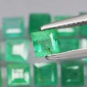 Collectors 3.18ct real Colombian Emerald 18 piece set
