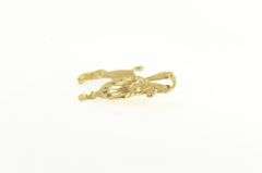 14K Yellow Gold Diamond Cut French Poodle Dog Breed Charm/Pendant