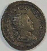 Scarcer Original Phillip II Roman Silver Piece from 247 to 249 AD. Choice