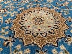 FINE SILK & WOOL NAIN RUNNER 10'