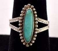 Maisel Indian Trading Post Turquoise Ring in Sterling Silver