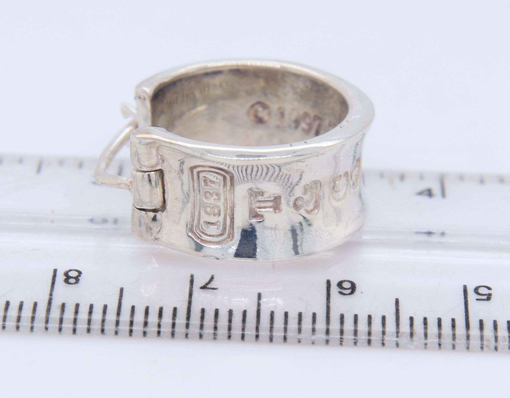 Tiffany & Co 1837 Wide Hoop Earrings - U.S. Auction Brokers