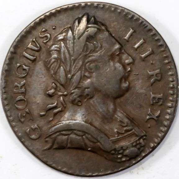 Higher Grade 1773 Great Britain Copper Farthing
