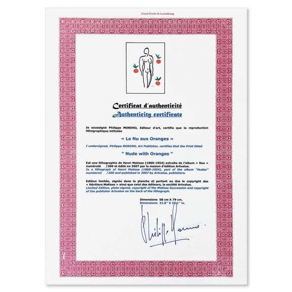 Le Nu aux oranges by Henri Matisse