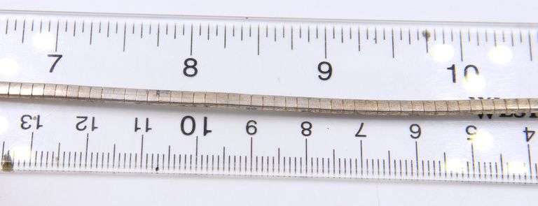 Lot of 3 Italian 925 Sterling Silver Omega Chains