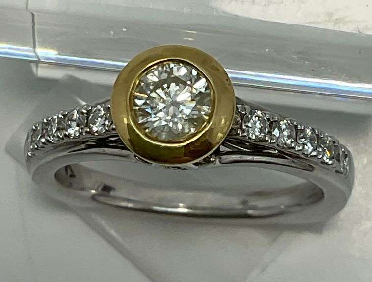 CERRTIFIED NEW 18K GOLD DIAMOND RING