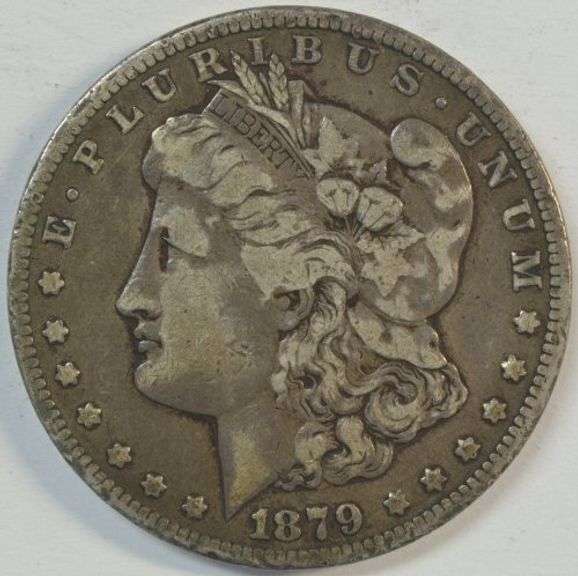 Ultra Rare 1879-CC Morgan Silver Dollar in VF/XF. Sharp
