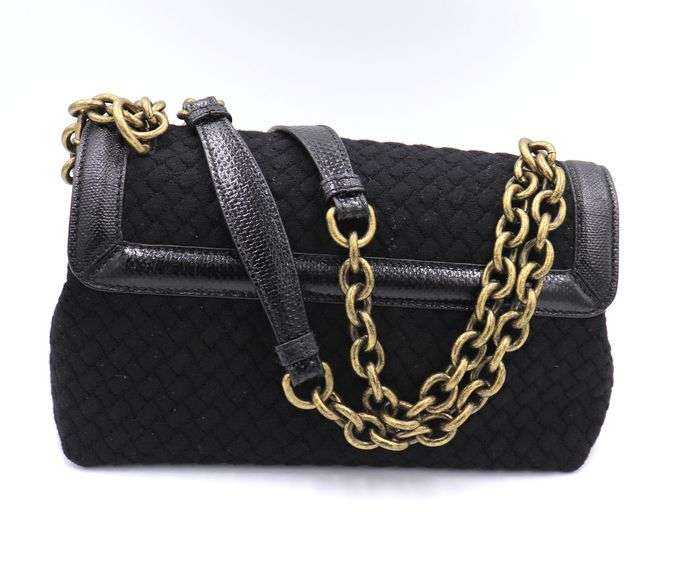 Bottega Veneta Olimpia Knot Canvas Shoulder Bag