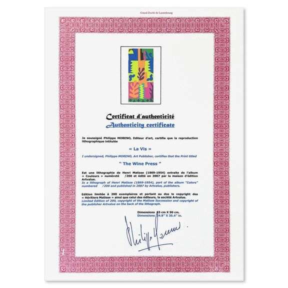 La Vis by Henri Matisse