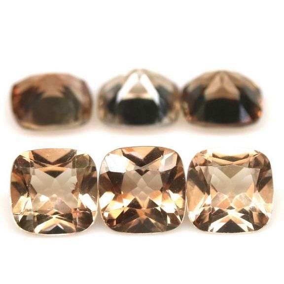 Matched! 6 piece 10.51ct full fire Imperial Topaz set