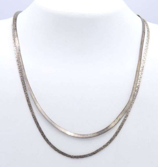 Group Lot of Vintage 925 Sterling Silver Necklaces