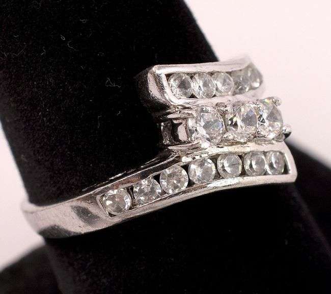 Sterling Silver CZ Gem Ring