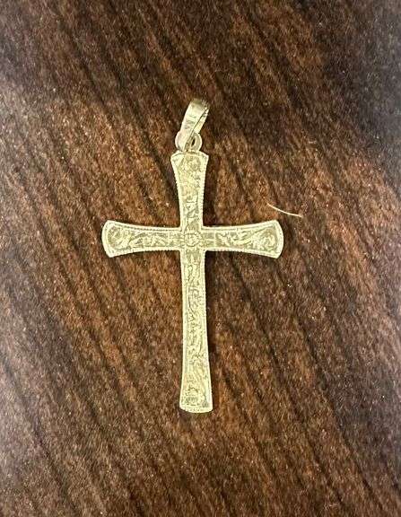 Engraved Cross Pendant