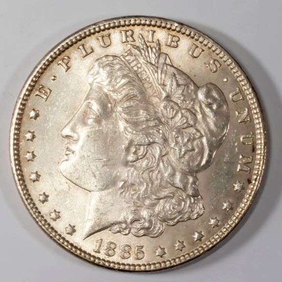 1885 Vey Near Unc Morgan Dollar