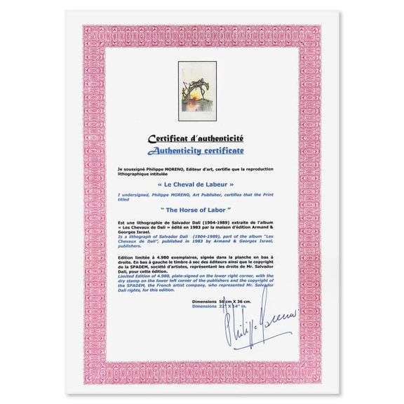 Le Cheval de Labeur by Salvador Dali