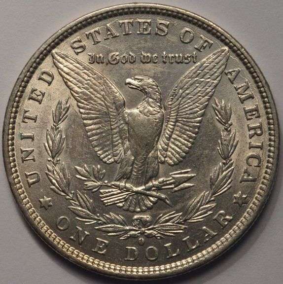 1880-O Morgan Silver Dollar With Luster