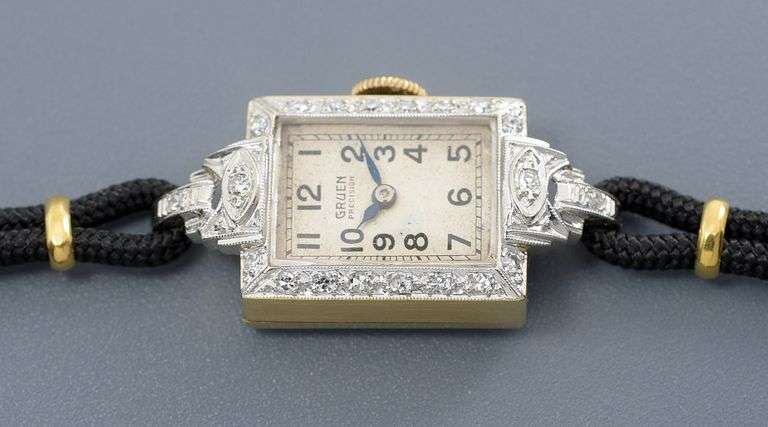 Sweet 1942 Gruen 14K Gold & Diamond Women's Watch