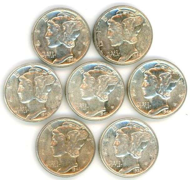 7 Gorgeous Mercury Silver Dimes
