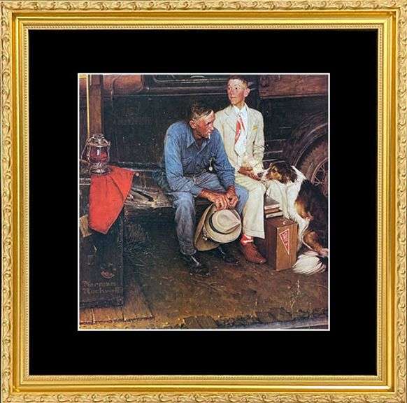 Collectible Vintage Norman Rockwell Circa 1970