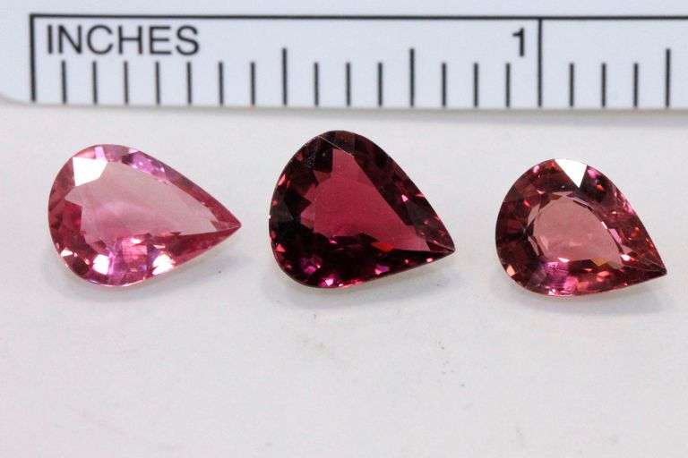 Bright Tourmaline - Lot of 3