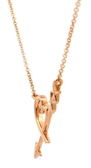 Tiffany & Co. Paloma’s Graffiti Heart & Arrow Pendant Necklace in 18K