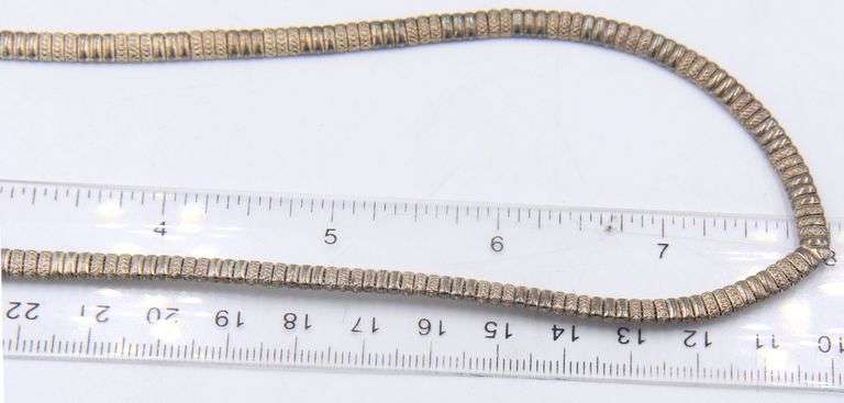 Italian 925 Sterling Silver Mesh V Necklace and Twisted Sterling Silver Bracelet