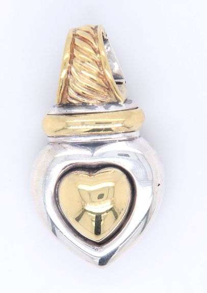 David Yurman 2 Tone Heart Enhancer