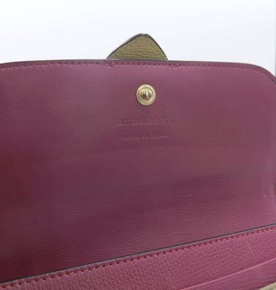 Burberry Halton Pop Element Bright Pink and Check Wallet