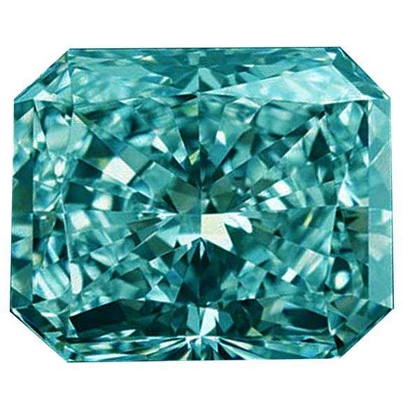 5.28 Ct Paraiba Green Rare Cushion Cut Fire Moissanite