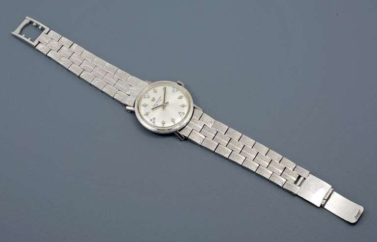 Fabulous Jules Jurgensen Men's 14K WG & Diamond Watch