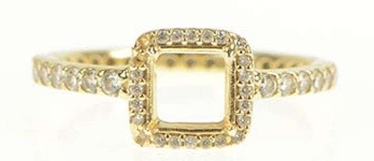 14K Yellow Gold Pandora Timeless Elegance Engagement Setting Ring