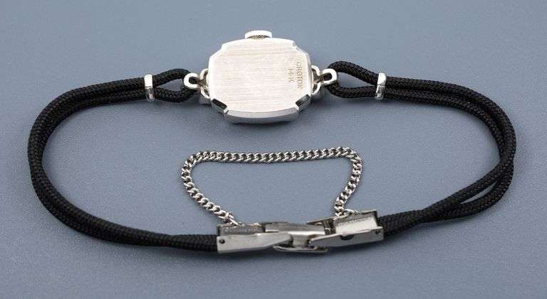 Lovely Swiss Nivada Women's 14K WG & Diamond Watch