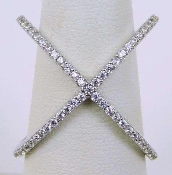 2 Sterling Silver CZ Rings