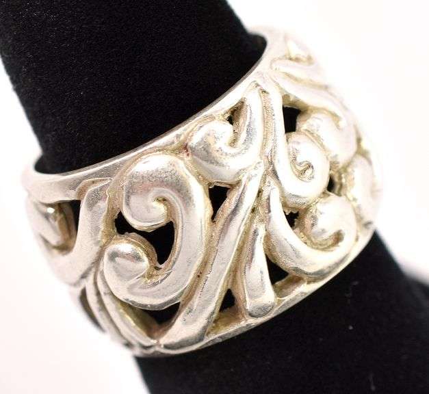 Sterling Silver Wide Band Ring