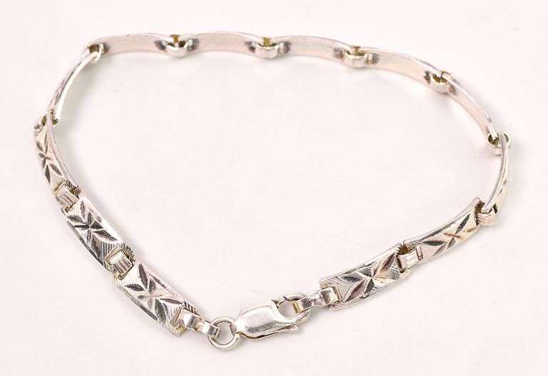 Sterling Silver Fancy Link Bracelet