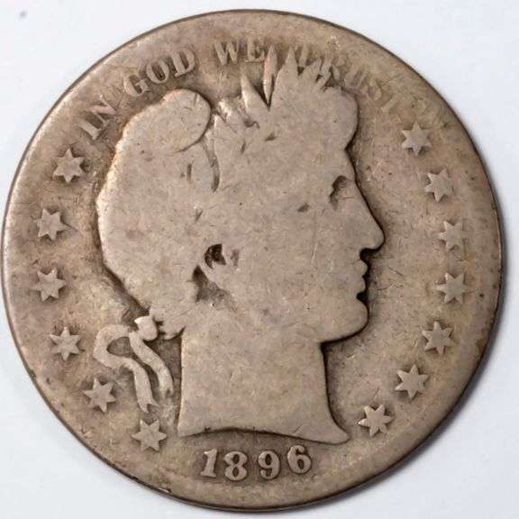 1896 S Barber Half Dollar