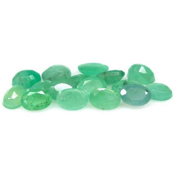 Large 7.95ct 16 piece Zambian Emerald set