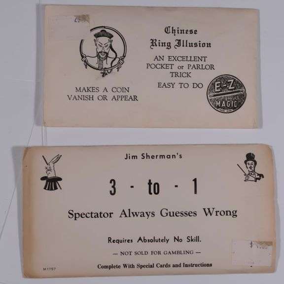 2 Antique Magic Games in Original Envelopes