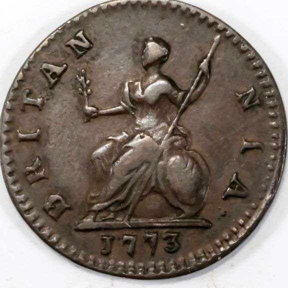 Higher Grade 1773 Great Britain Copper Farthing