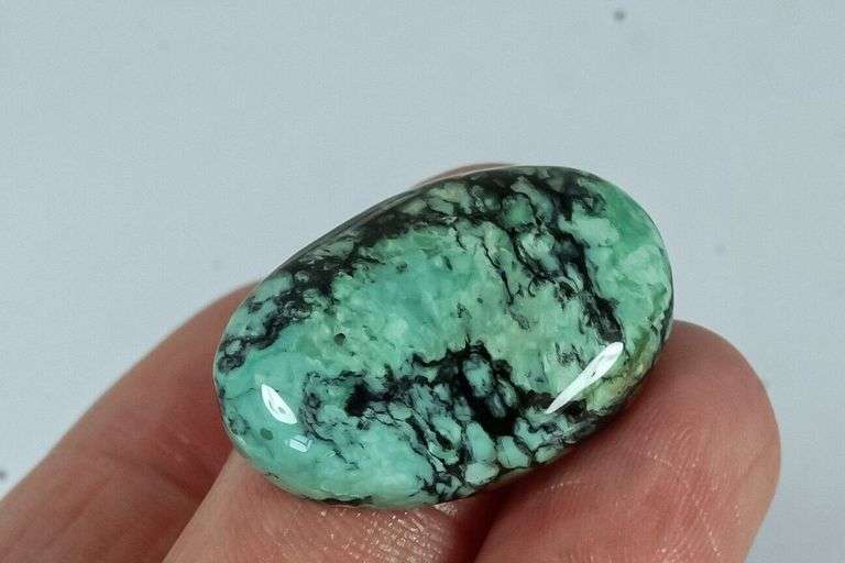 Awesome 20.2ct spiderweb Turquoise Cabochon