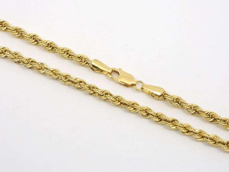 Pretty 14k Rope Necklace