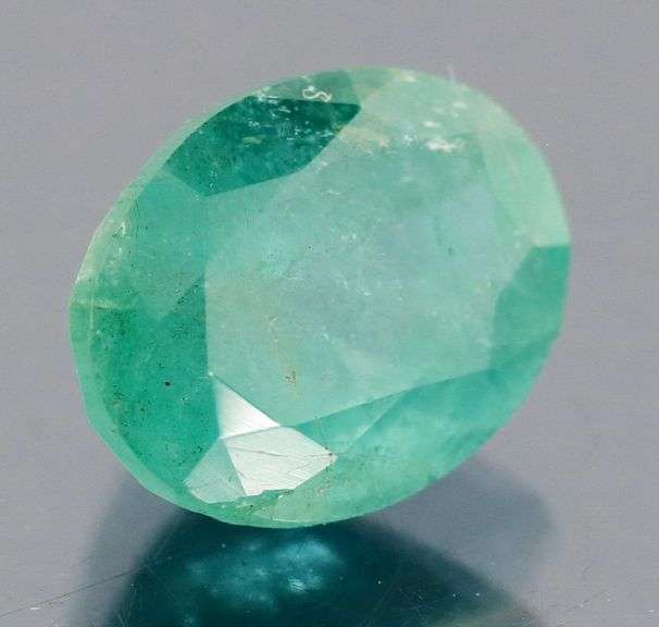 Glowing blue green 2.68ct unheated Emerald