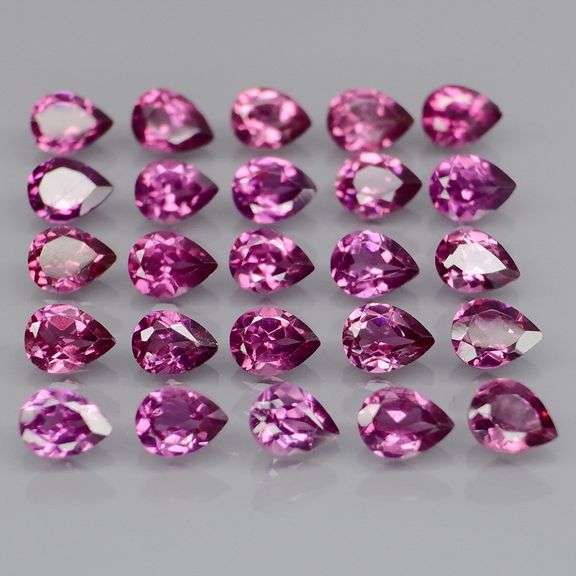 Amazing 5.17ct Rhodolite Garnet set