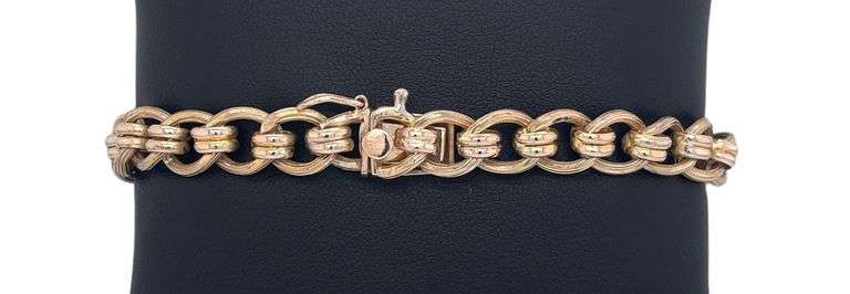 10K GOLD INTERLOCKING BRACELET
