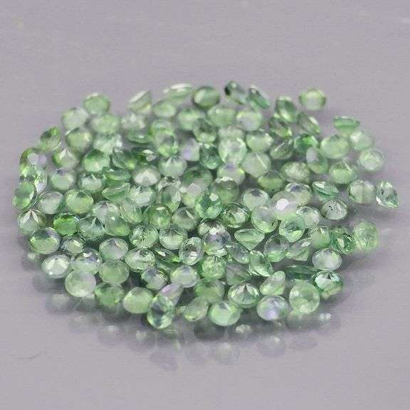 Outstanding 1.25ct light green Alexandrite set