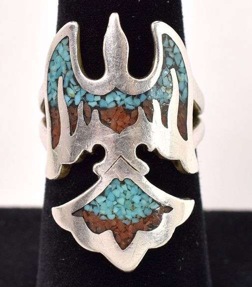 Sterling Silver Native American Thunderbird Ring