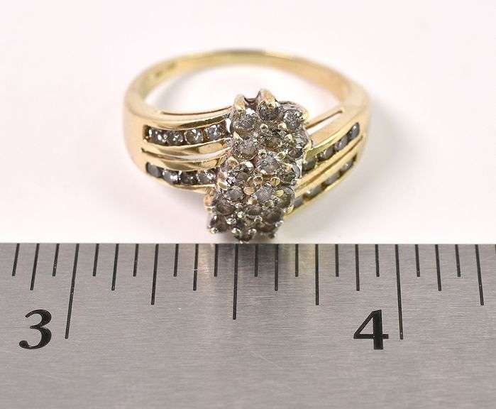 Dazzling 14K Yellow Gold Diamond Ring