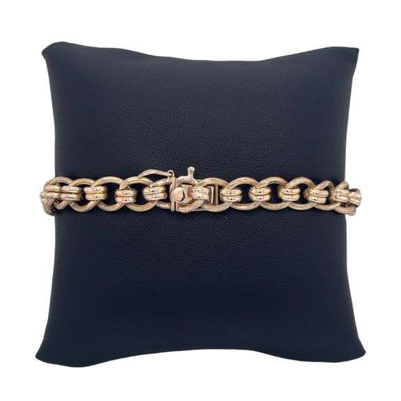 10K GOLD INTERLOCKING BRACELET